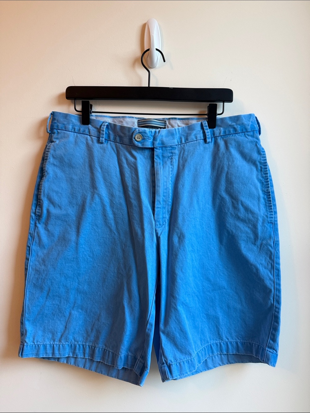 Peter Millar Men's Blue Cotton Chino Shorts